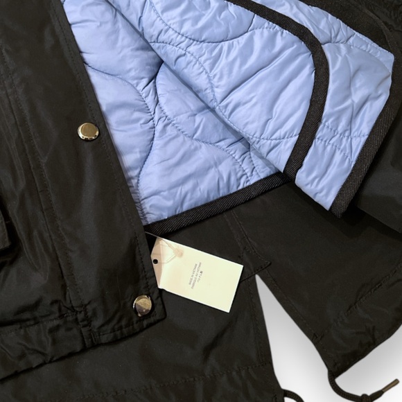 Lands’ End Canvas Collection 3-in-1 Hood. Anorak | Size 10 | Black + Blue | $85 - Picture 6 of 13